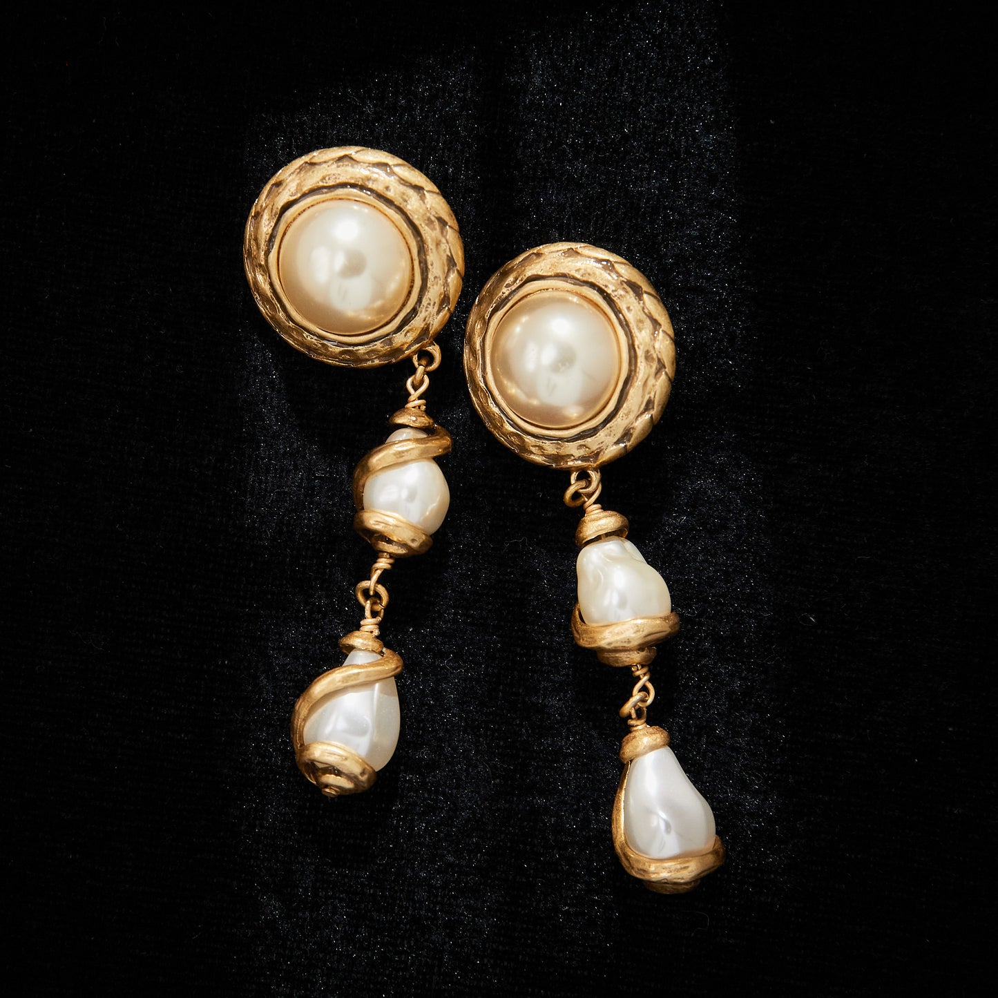 legant Copper Alloy Pearl-Imitation Earrings KK-92126