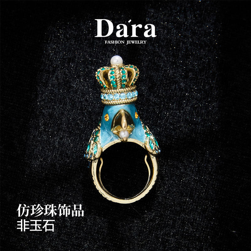 Elegant Copper Alloy Pearl-Imitation Jewelry Set KK-92167