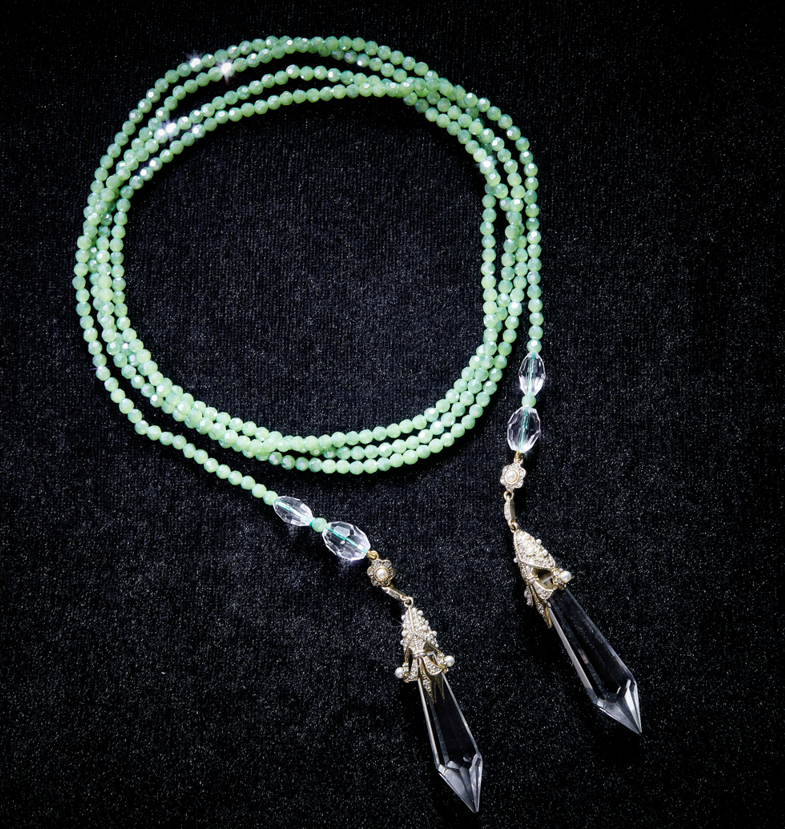 Elegant Copper Alloy Necklace & Earrings Set KK-92181