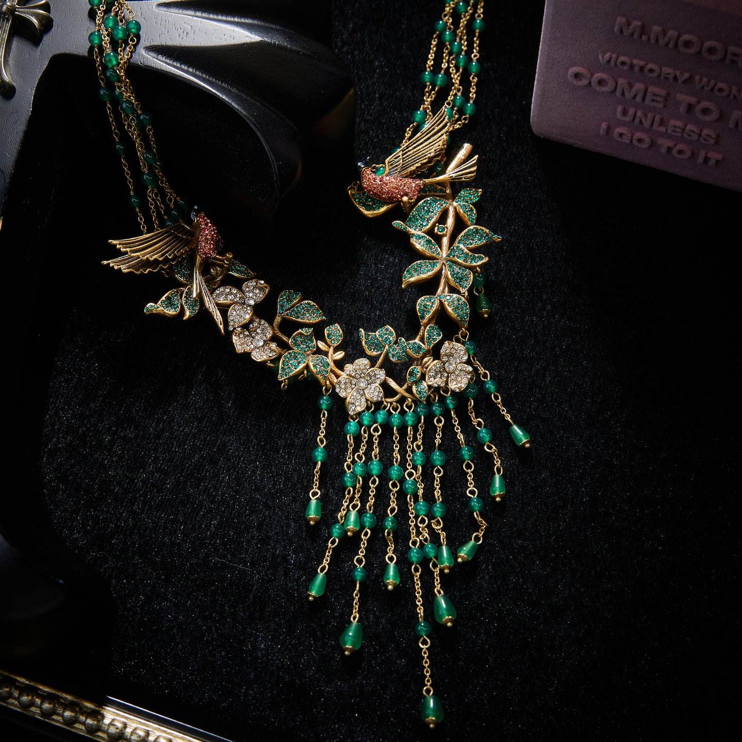 Sparkling Swarovski Crystal Copper Alloy Jewelry Set KK-JB0114