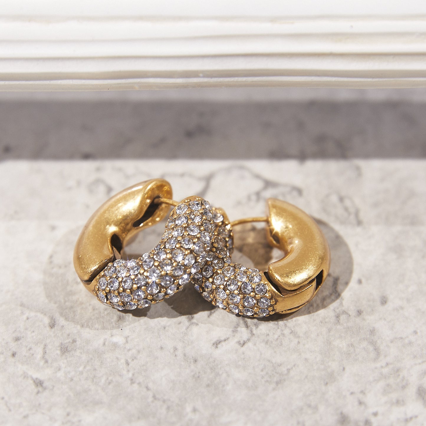 Refined Swarovski Crystal Copper Alloy Earrings KK-9279