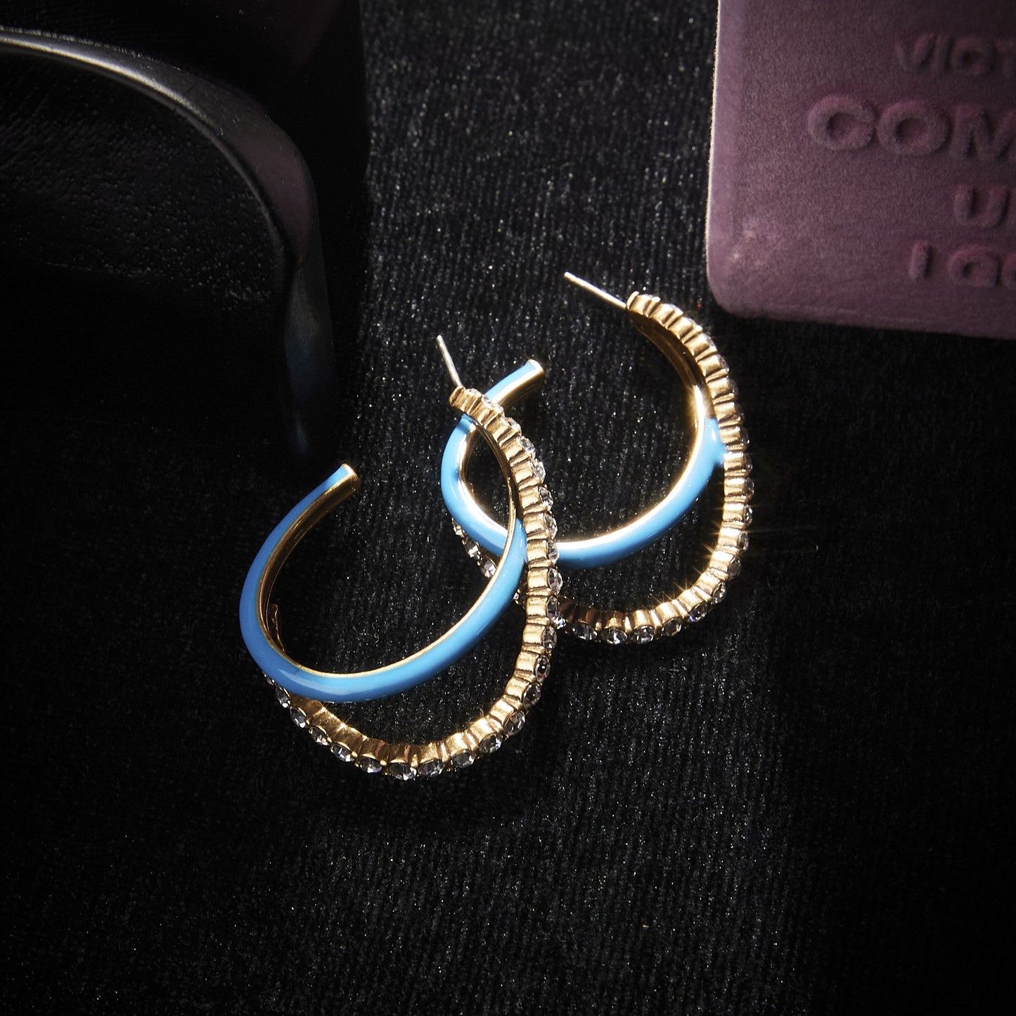 Sparkling Swarovski Crystal Copper Alloy Earrings KK-9313