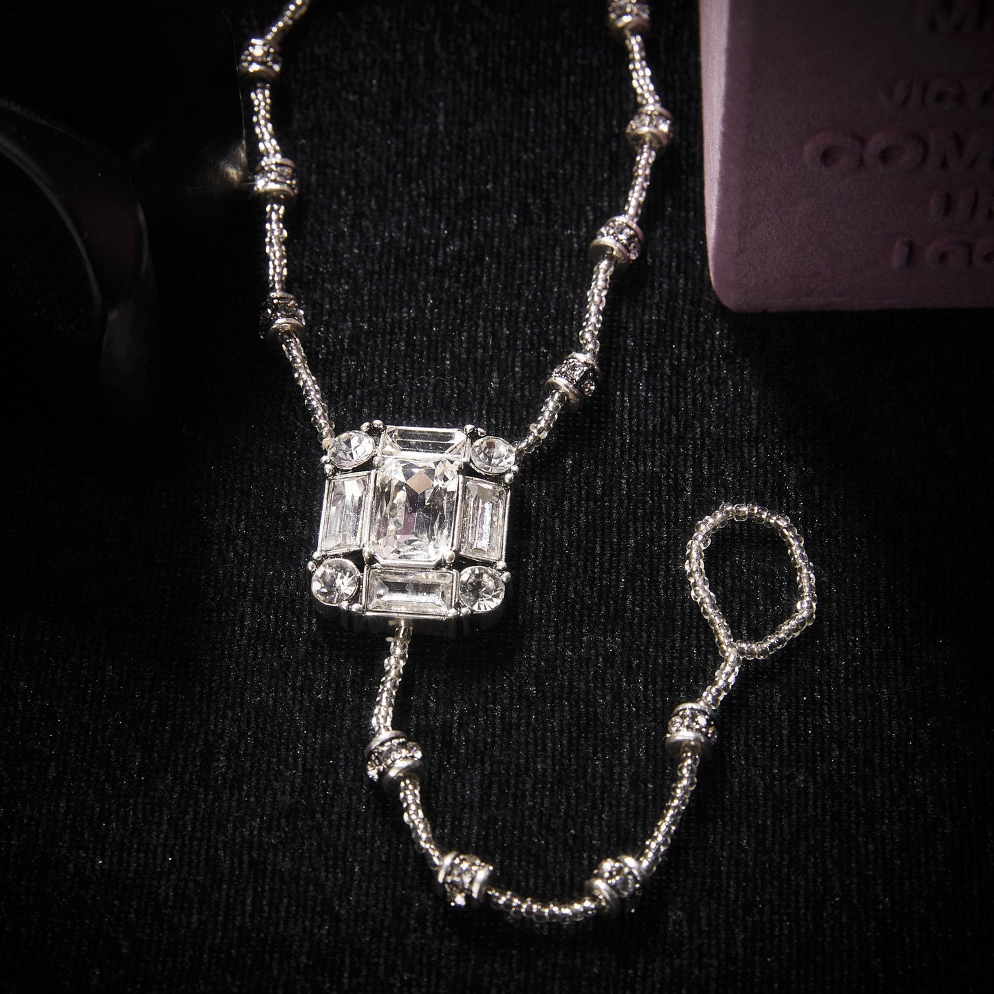 Sparkling Swarovski Crystal Copper Alloy Necklace KK-91047