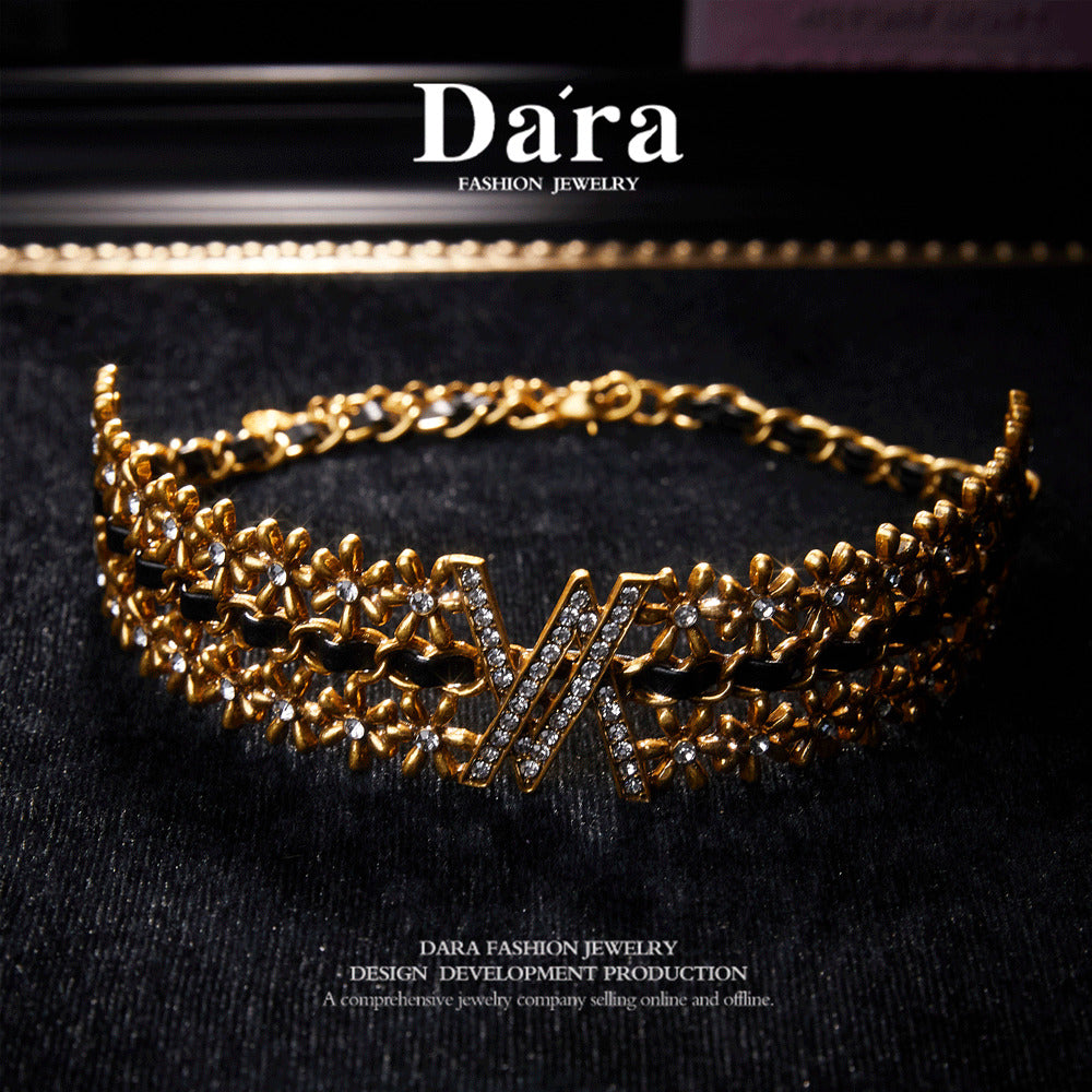 Refined Swarovski Crystal Copper Alloy Necklace & Earrings KK-91738