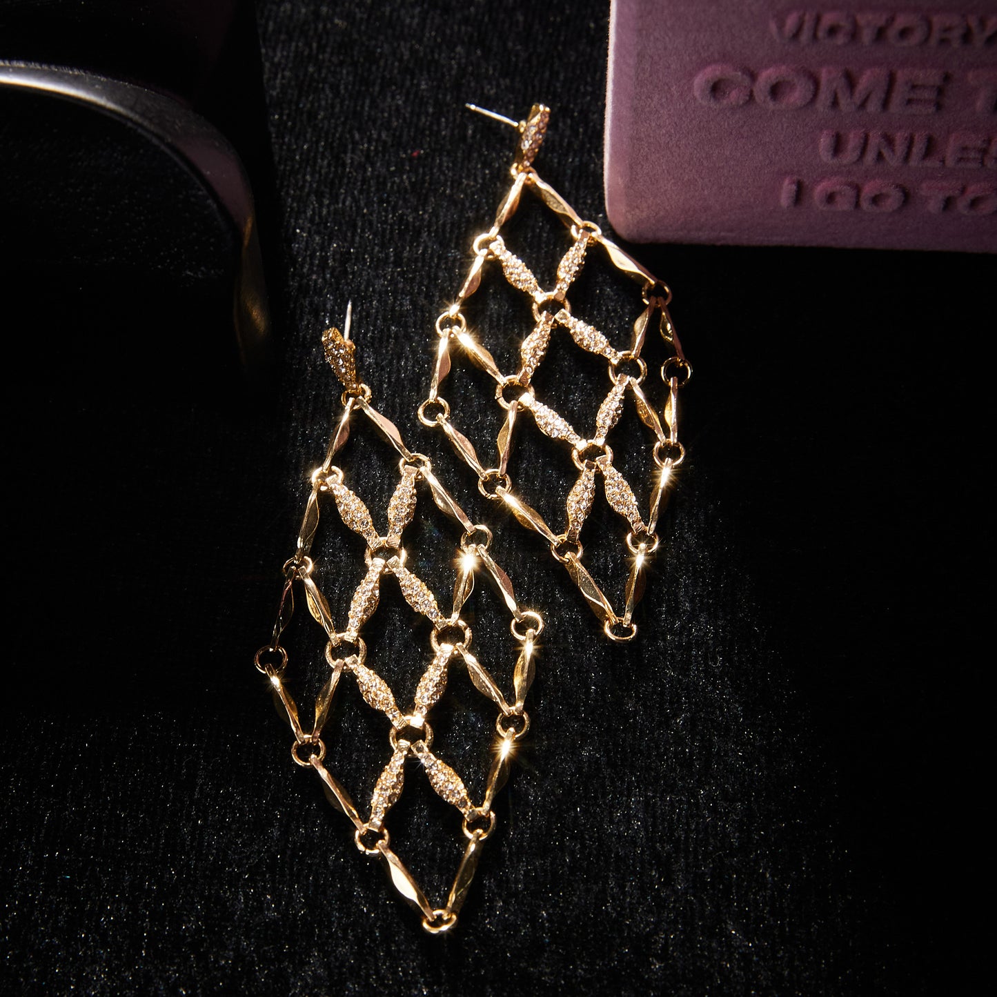 Elegant Copper Alloy Earrings KK-9440