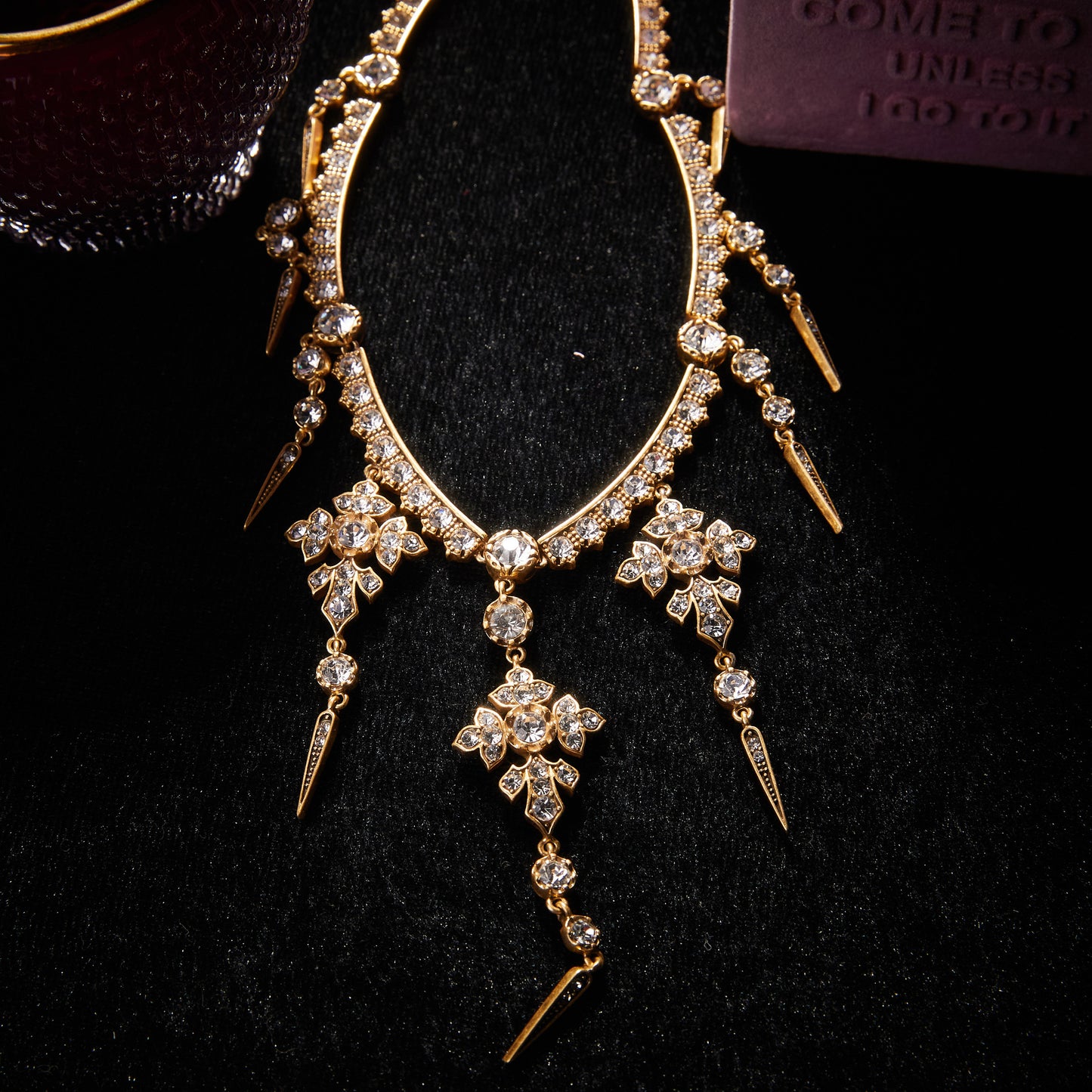 Sparkling Swarovski Crystal Copper Alloy Necklace KK-9431