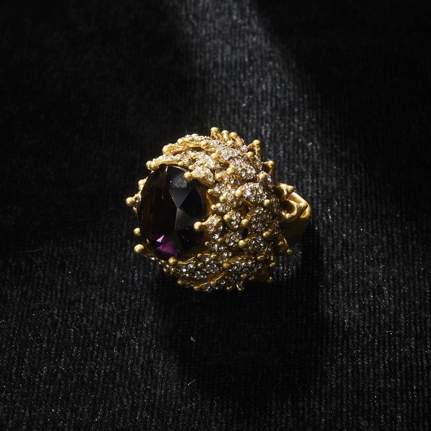 Sparkling Swarovski Crystal Copper Alloy Ring KK-91884