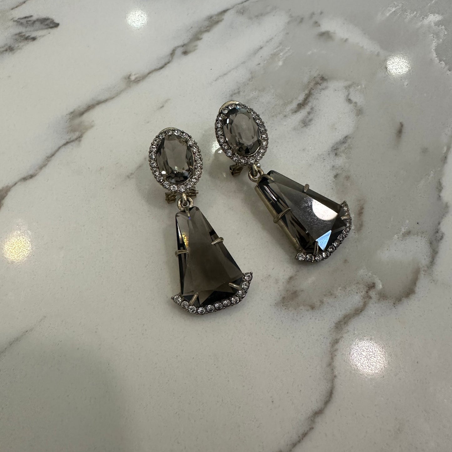 Refined Swarovski Crystal Copper Alloy Pearl-Imitation Earrings KK-92150