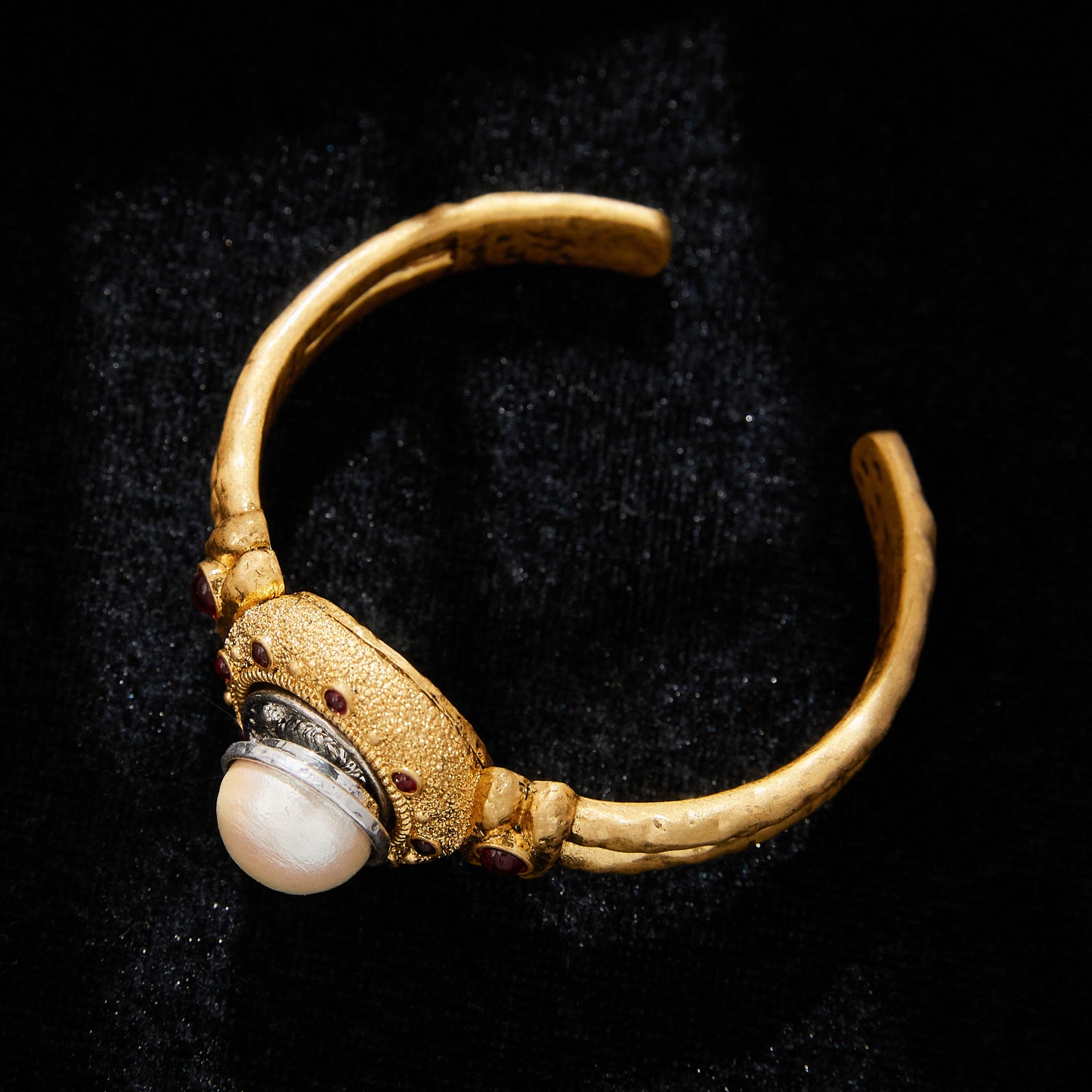 Copper Alloy Pearl-Imitation Bracelet KK-JK0017