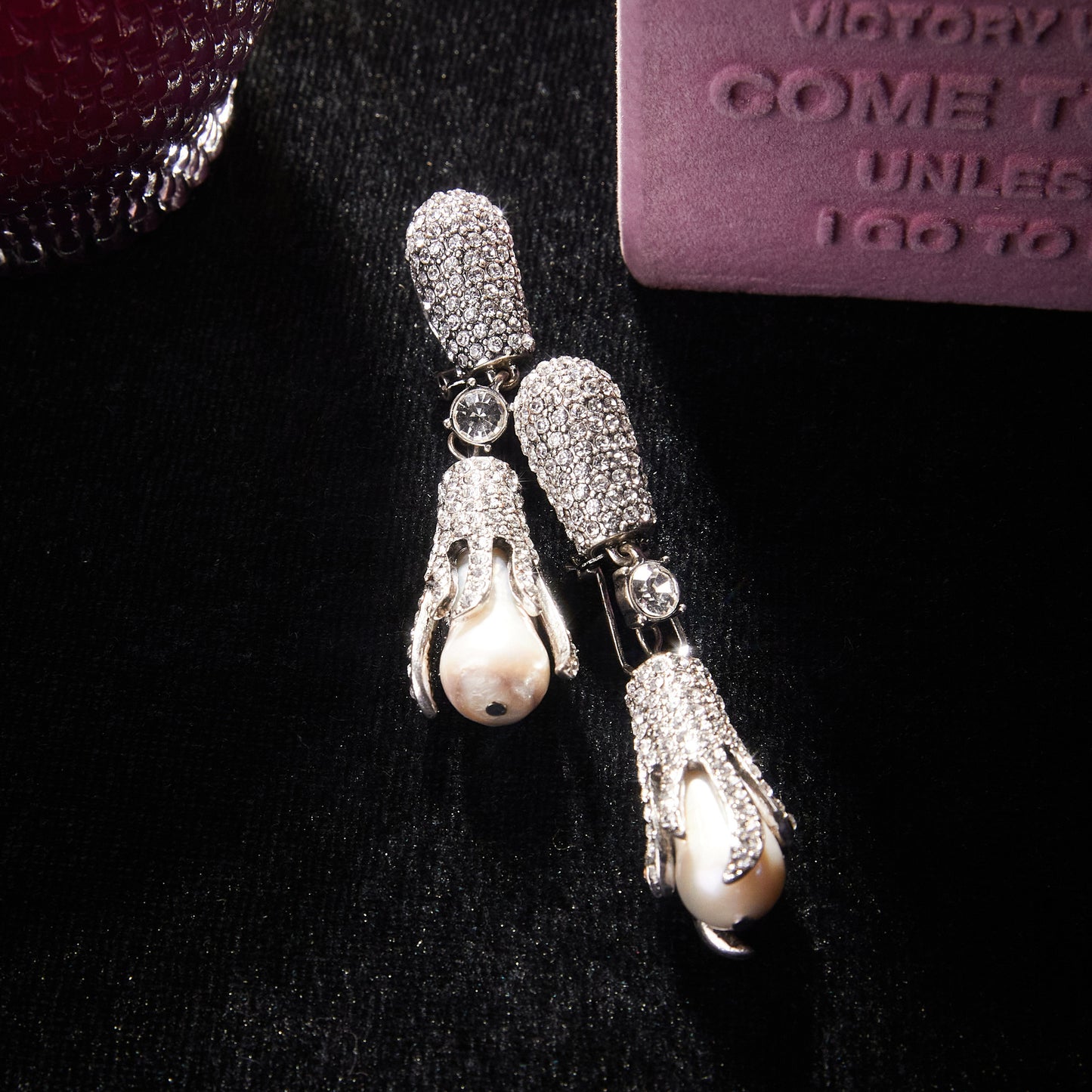 Elegant Copper Alloy Alloy Pearl-Imitation Earrings KK-9629