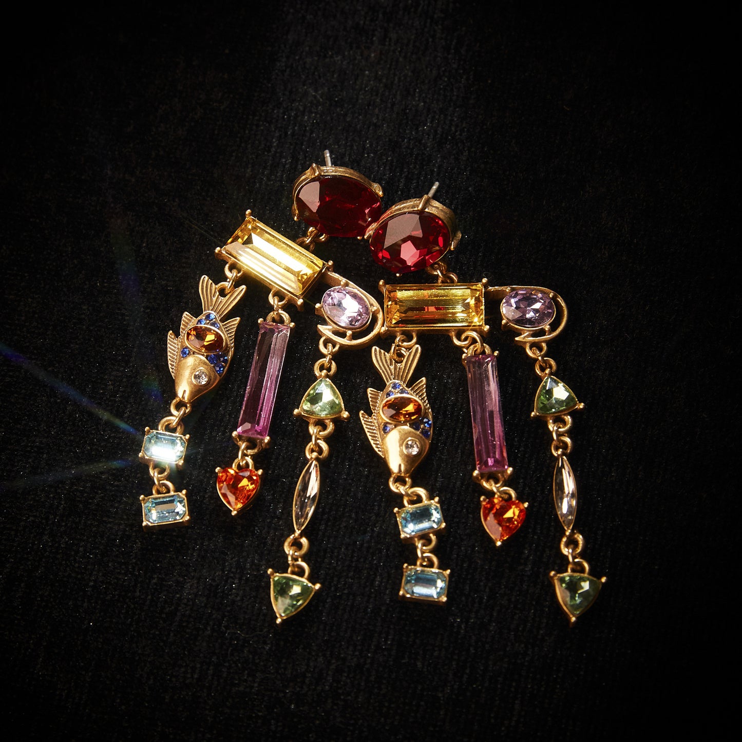 Sparkling Swarovski Crystal Copper Alloy Earrings KK-91486