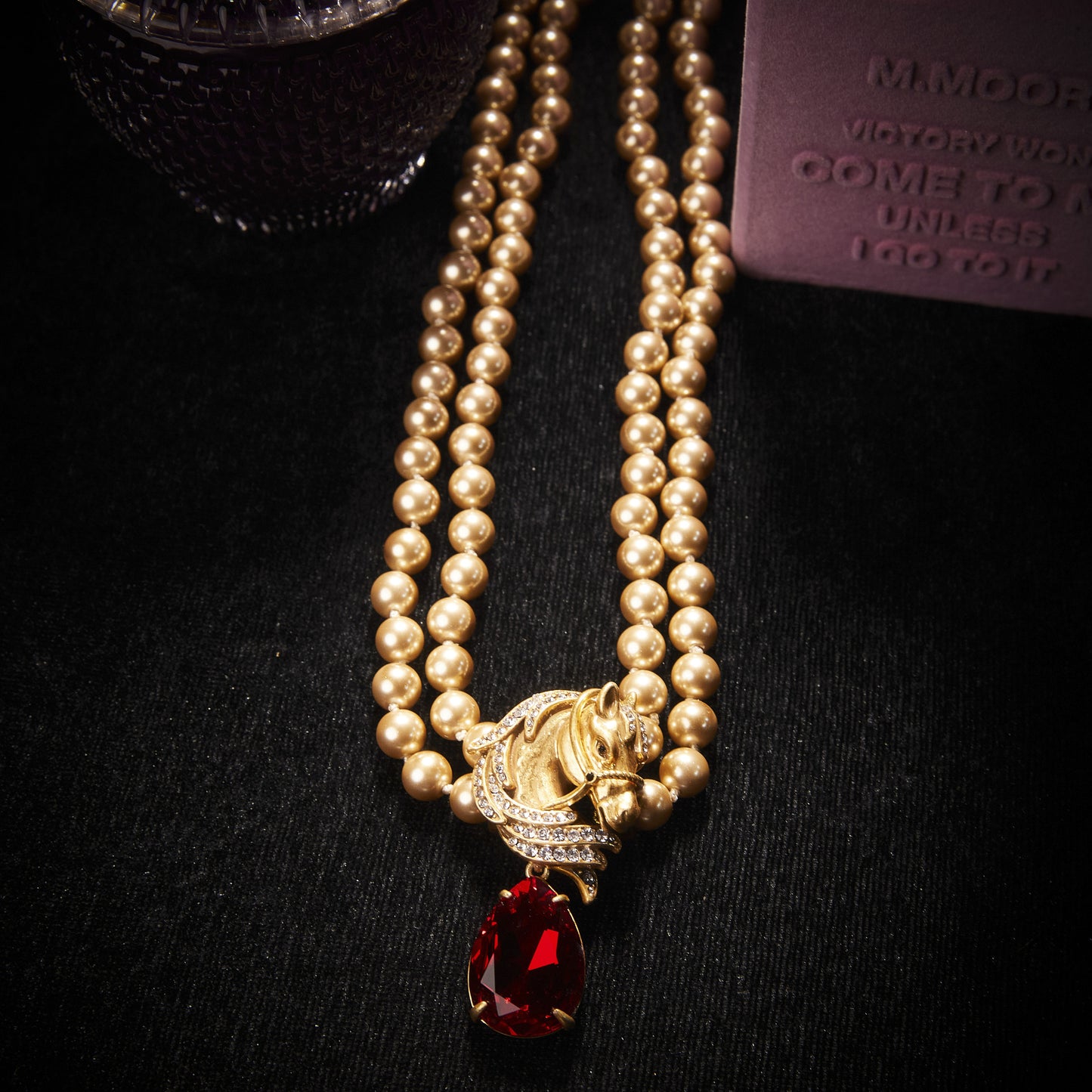 Elegant Copper Alloy Pearl-Imitation Necklace KK-91662