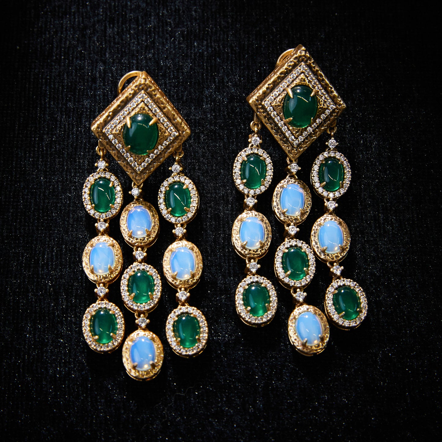 Refined Swarovski Crystal Copper Alloy Earrings Earrings KK-JB0018
