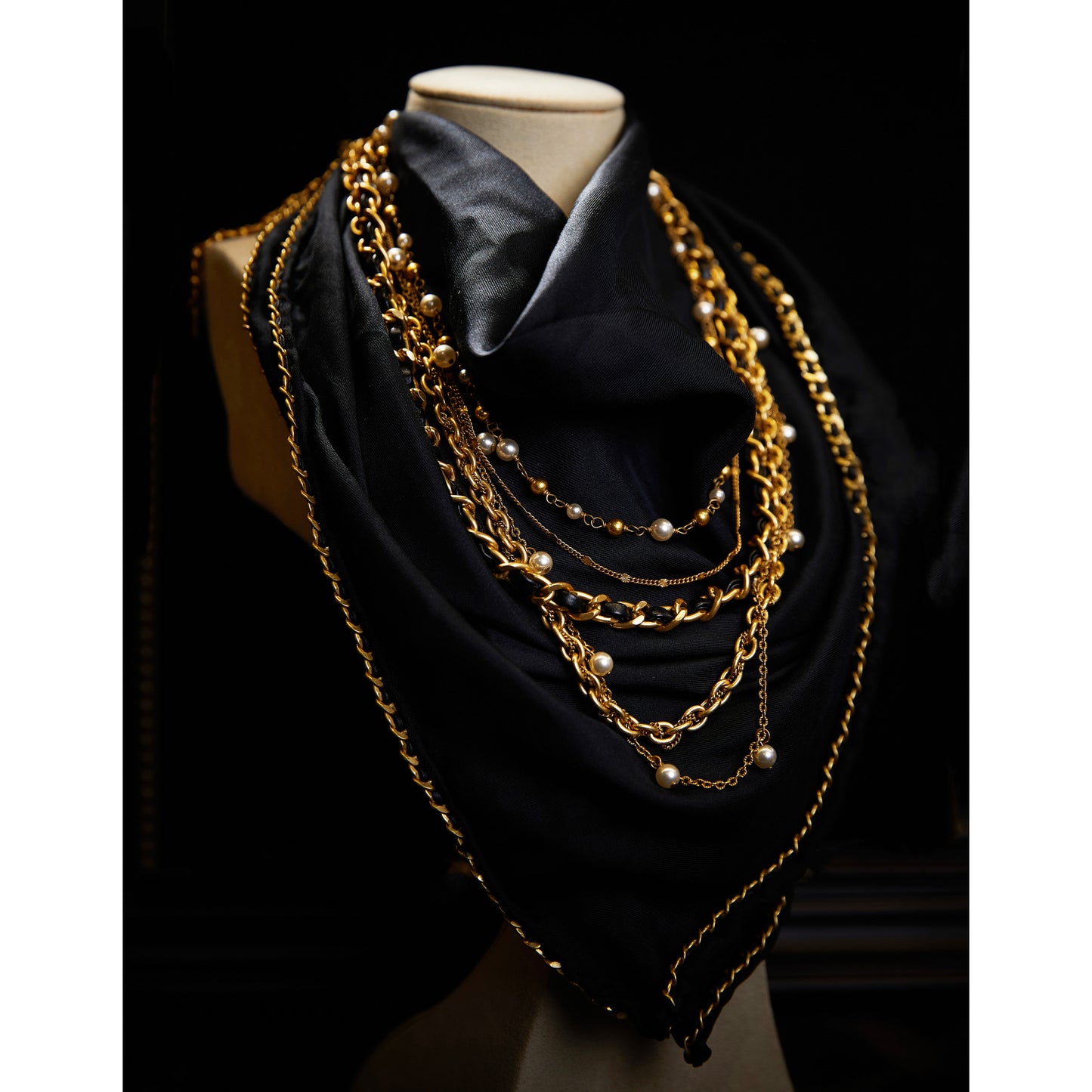 Refined Copper Alloy Pearl-Imitation Necklace KK-92013