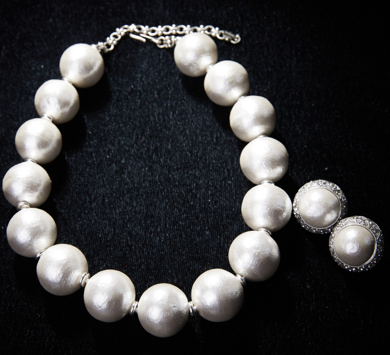 Elegant Copper Alloy Pearl-Imitation Jewelry Set KK-92000