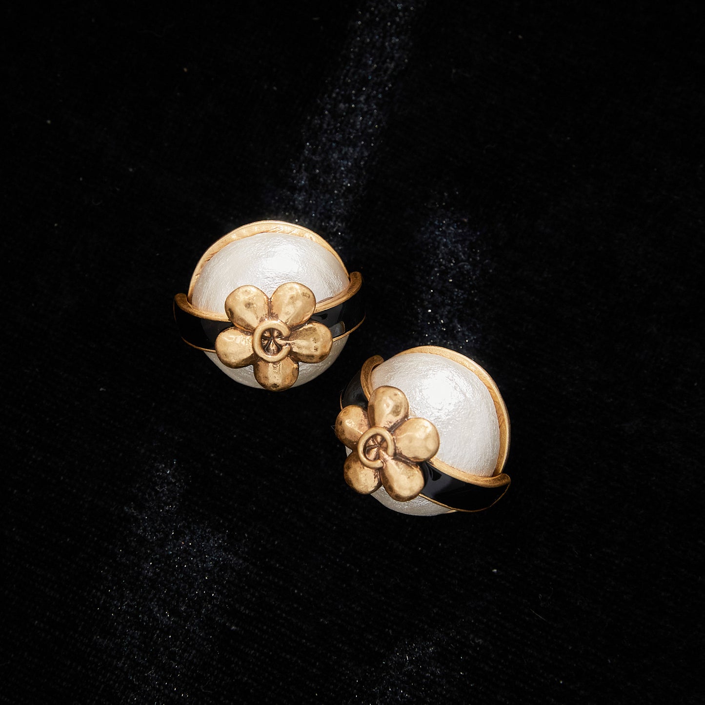 Copper Alloy Pearl-Imitation Earrings KK-92127