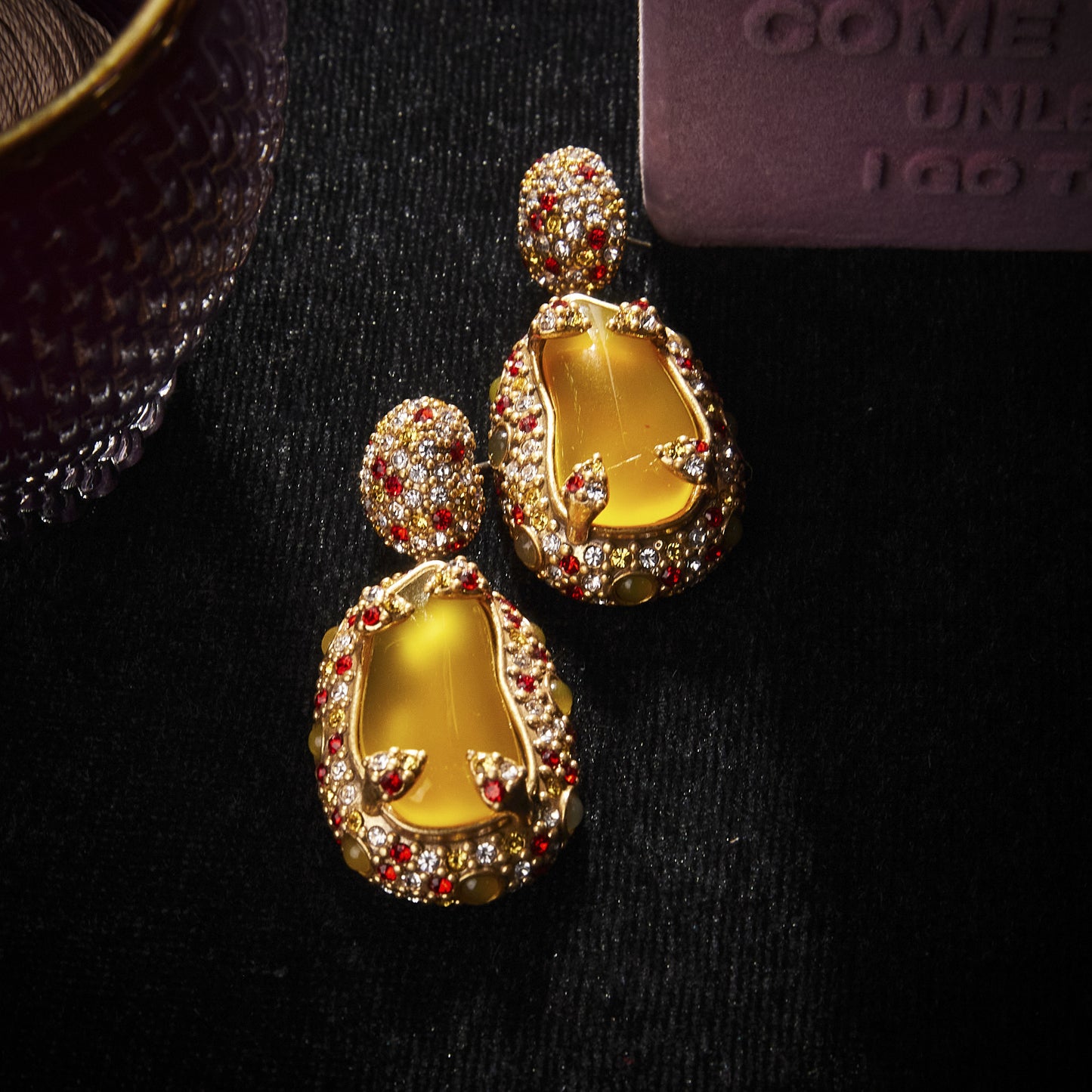 Refined Swarovski Crystal Copper Alloy Earrings KK-91107