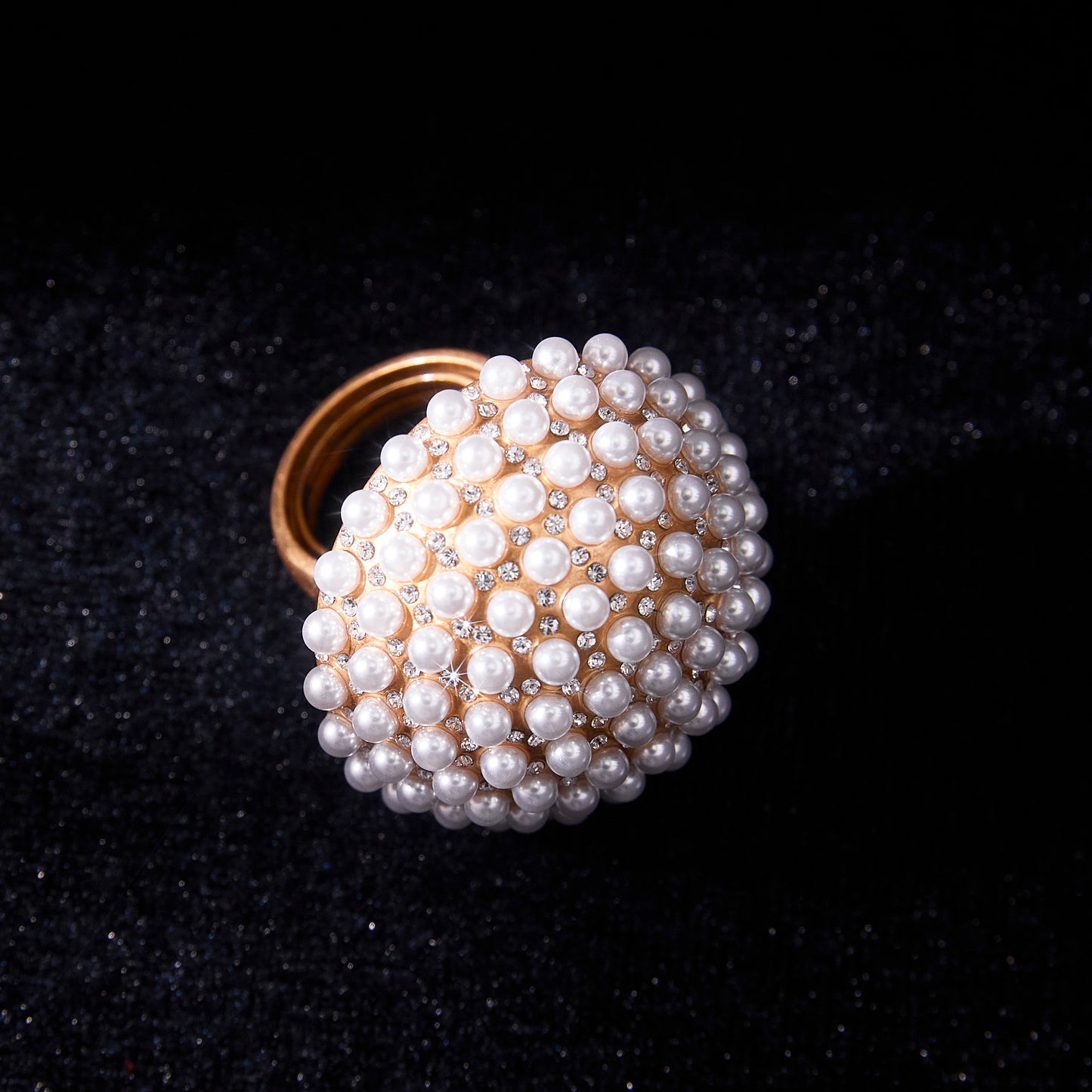 Copper Alloy Pearl-Imitation Ring KK-92183