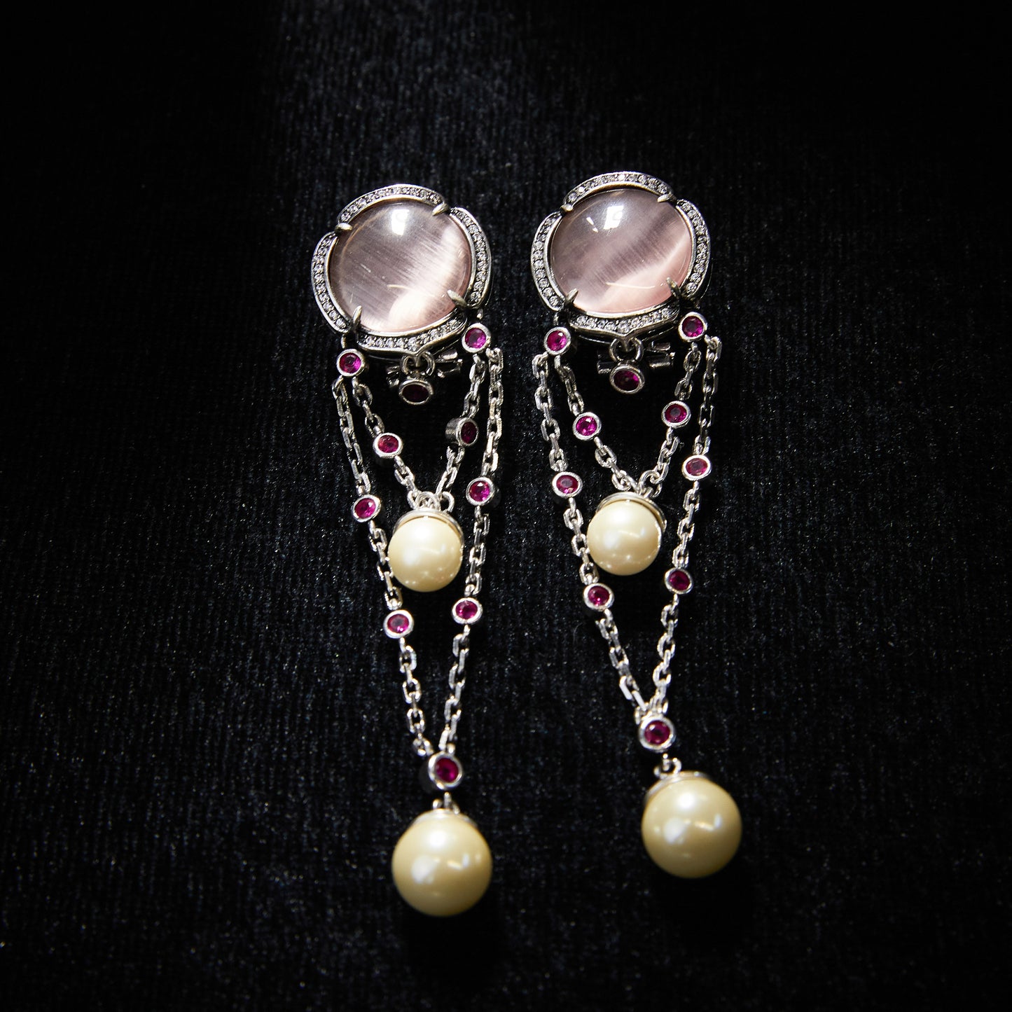 Elegant Copper Alloy Pearl-Imitation Earrings KK-JB0065