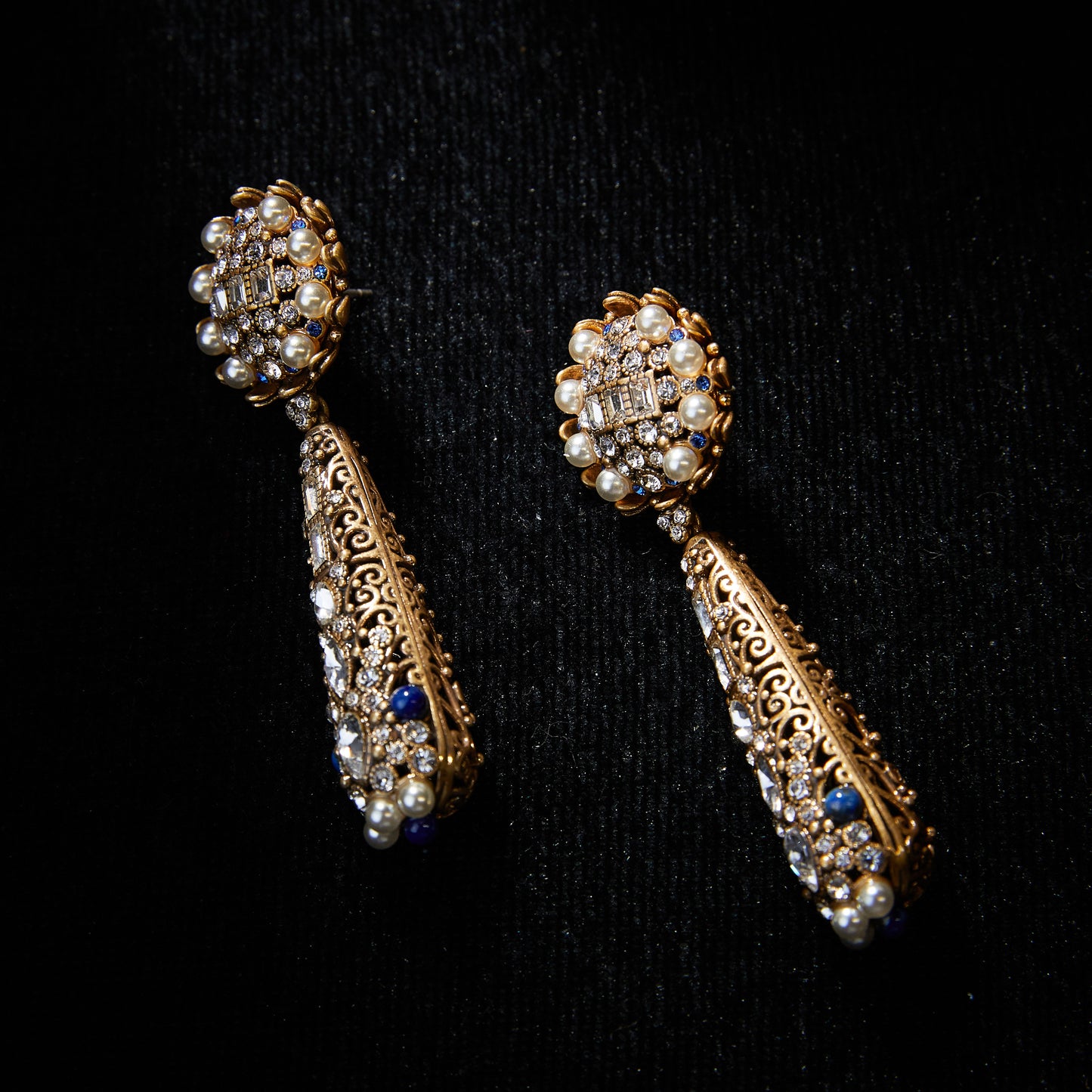 Refined Swarovski Crystal Copper Alloy Pearl-Imitation Earrings KK-92053