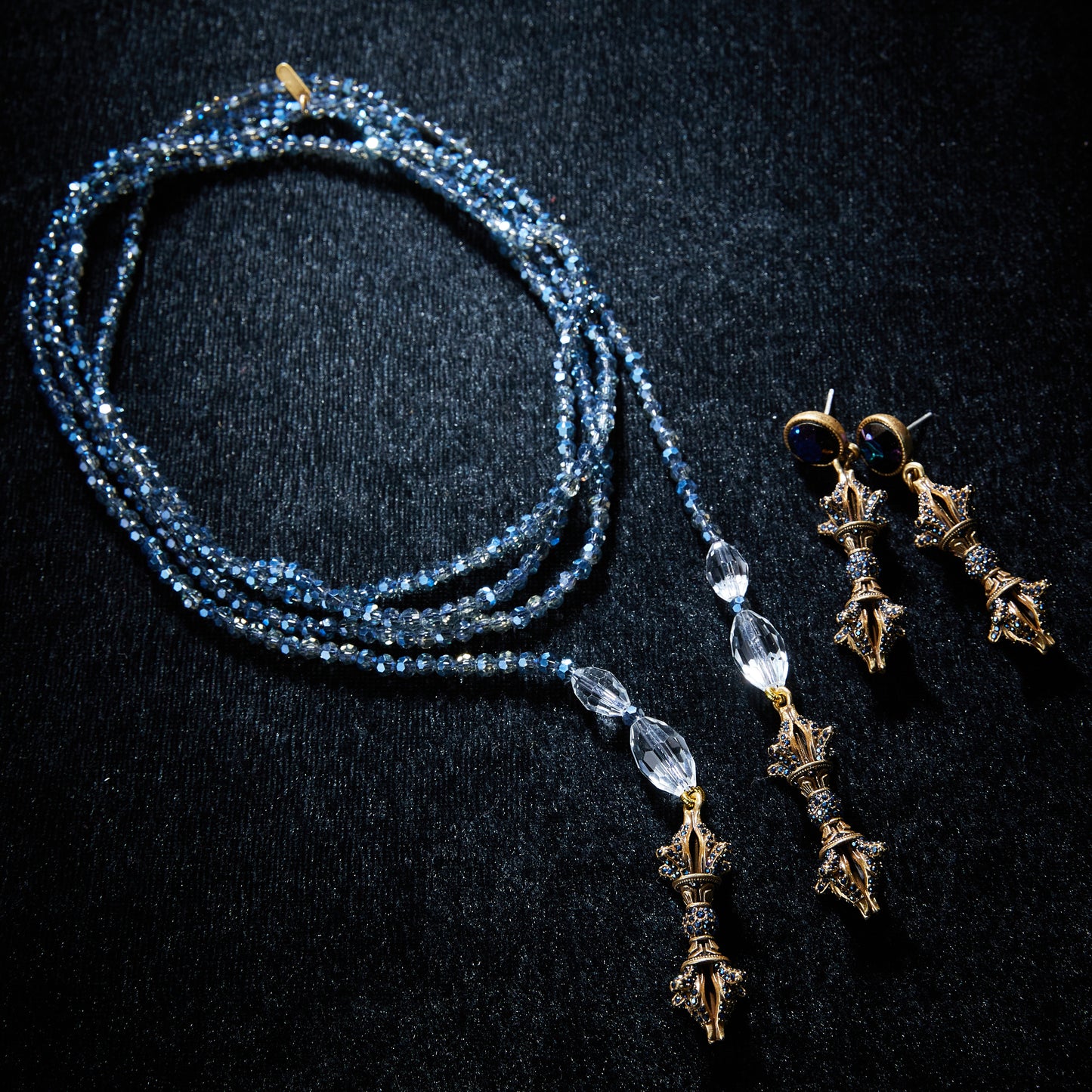 Sparkling Swarovski Crystal Copper Alloy Jewelry Set KK-92046