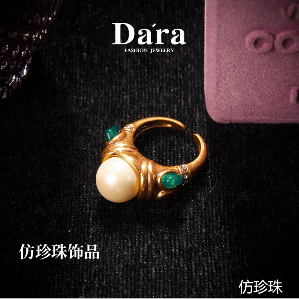 Copper Alloy Pearl-Imitation Jewelry Set KK-91710/91711/91712