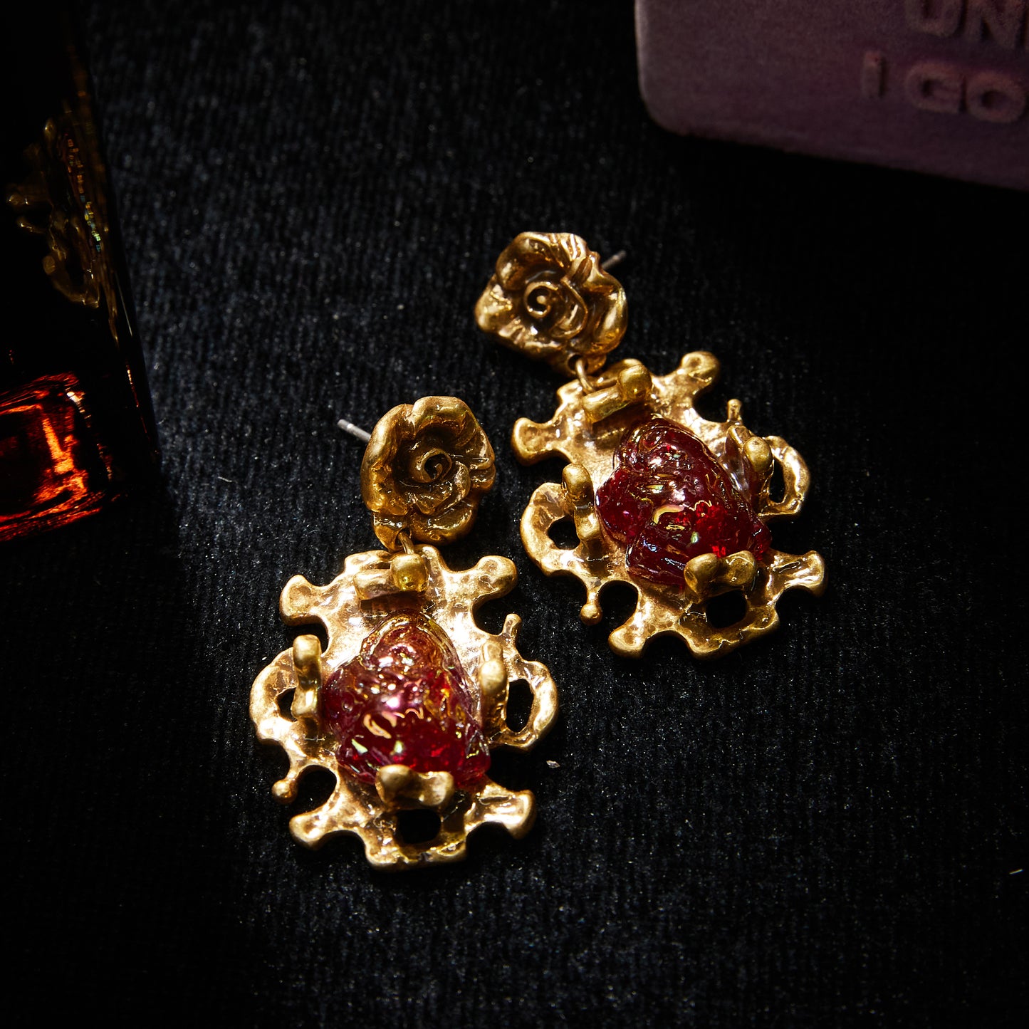 Copper Alloy Swarovski Crystal Earrings KK-JB0217