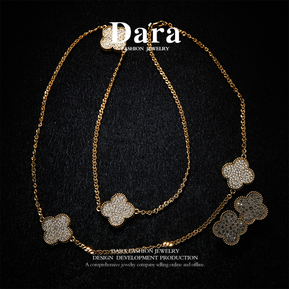 Copper Alloy Swarovski Crystal  Necklace & Earrings Set KK-JB0118