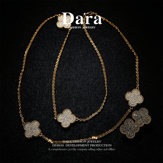 Copper Alloy Swarovski Crystal  Necklace & Earrings Set KK-JB0118