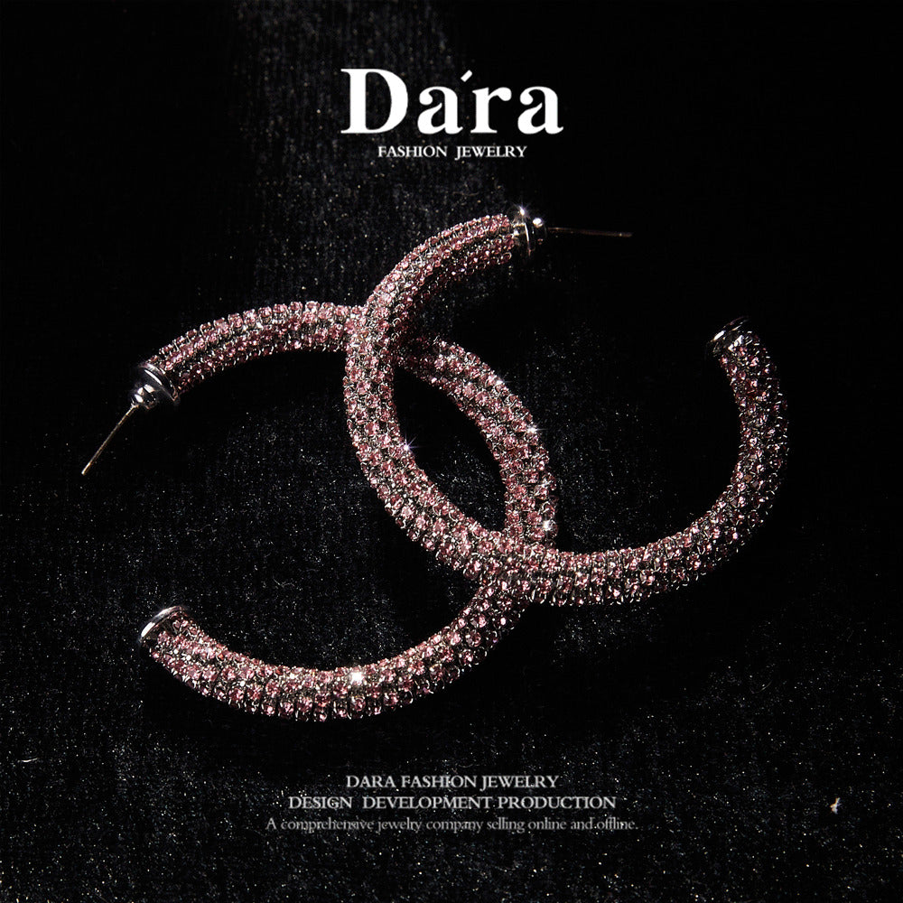 Refined Swarovski Crystal Copper Alloy Earrings  KK-91267