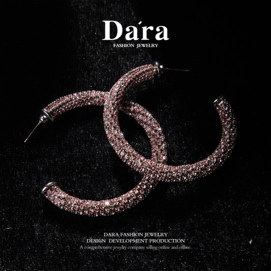 Refined Swarovski Crystal Copper Alloy Earrings  KK-91267