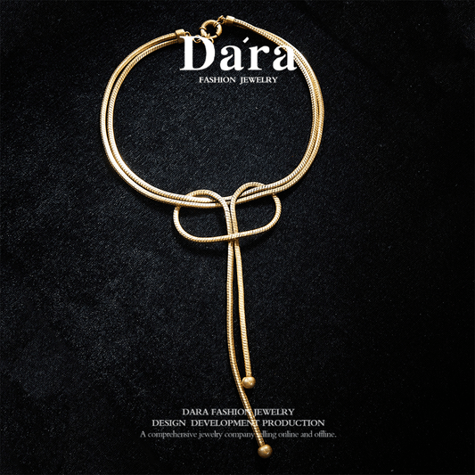 Elegant Copper Alloy Necklace KK-JB0139