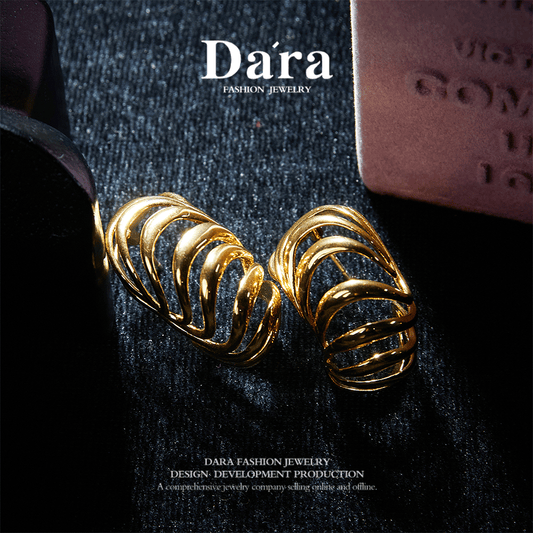 Elegant Copper Alloy Earrings KK-92036