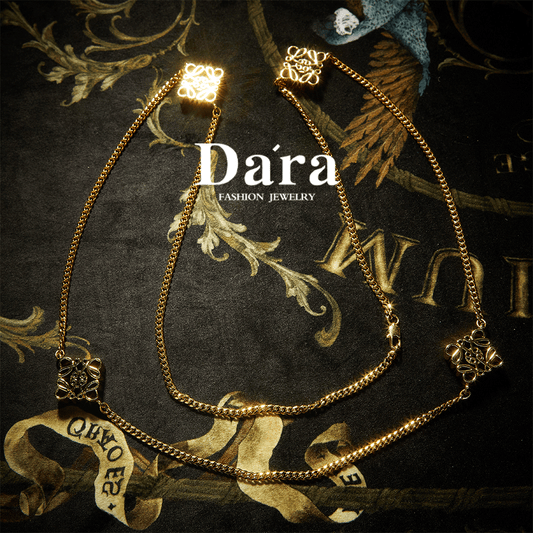 Elegant Copper Alloy Necklace KK-9615