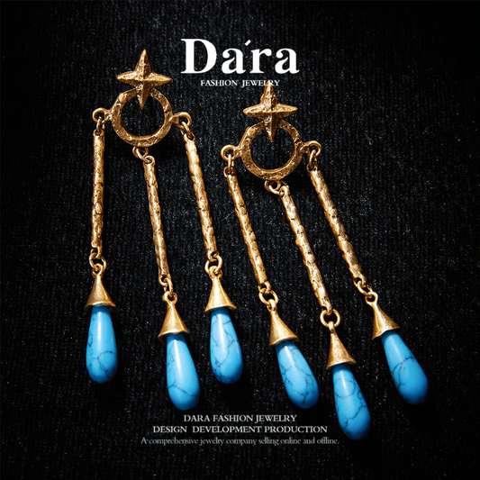 Elegant Copper Alloy Earrings KK-9251