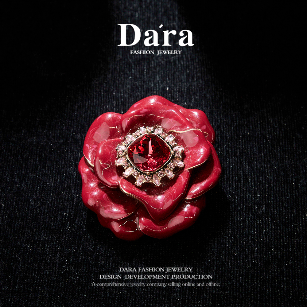 Elegant Copper Alloy Brooch KK-91104