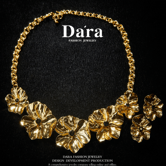 Sparkling Swarovski Crystal Copper Alloy Necklace & Earrings KK-91471/91472