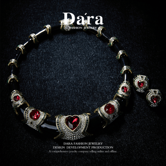 Refined Swarovski Crystal Copper Alloy Jewelry Set KK-91897