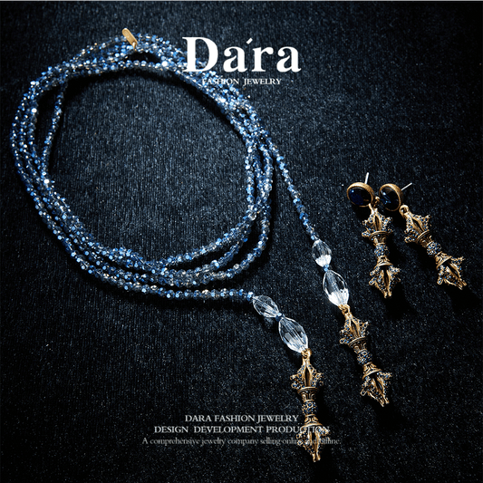 Sparkling Swarovski Crystal Copper Alloy Jewelry Set KK-92046