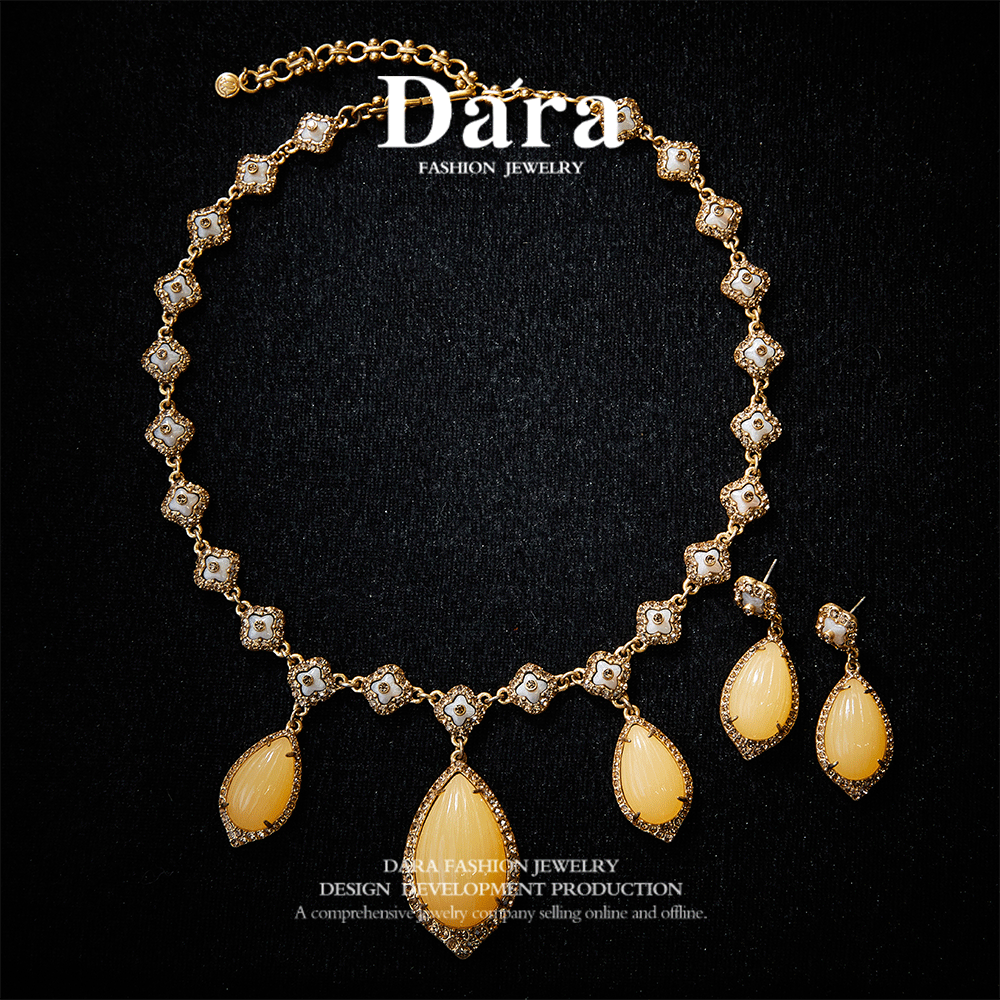 Refined Swarovski Crystal Copper Alloy Jewelry Set KK-9669 KK-9696