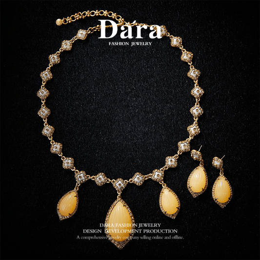 Refined Swarovski Crystal Copper Alloy Jewelry Set KK-9669 KK-9696