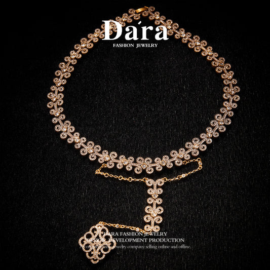 Sparkling Swarovski Crystal Copper Alloy Necklace KK-91616