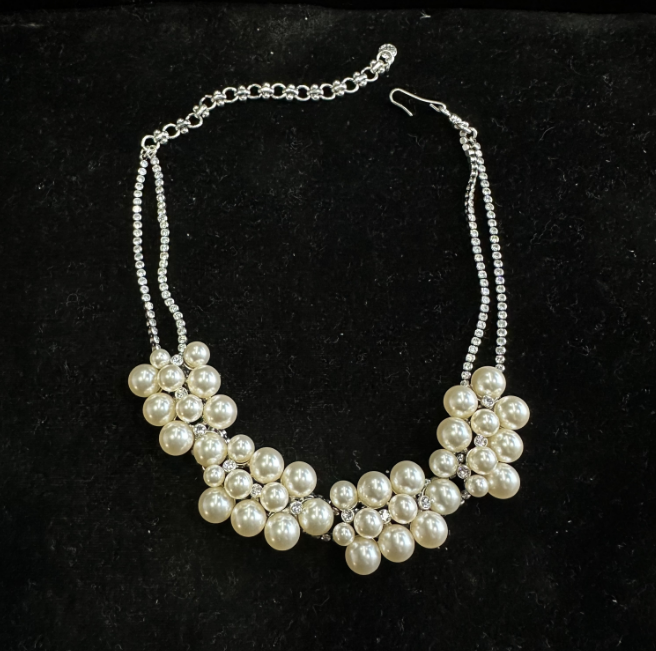 Refined Swarovski Crystal Copper Alloy Pearl-Imitation Jewelry Set KK-92156