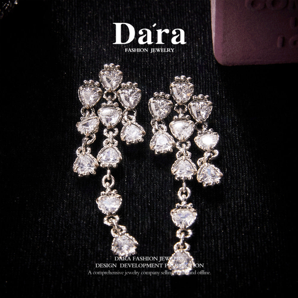 Refined Swarovski Crystal Copper Alloy Earrings  KK-91090