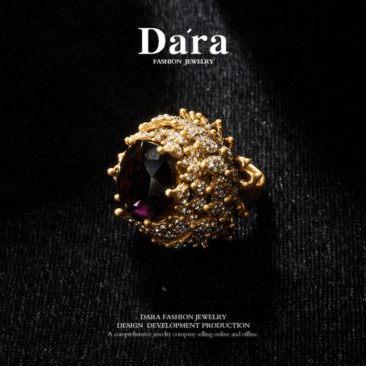 Sparkling Swarovski Crystal Copper Alloy Ring KK-91884