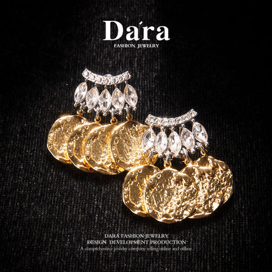 Refined Swarovski Crystal Copper Alloy Earrings KK-91666