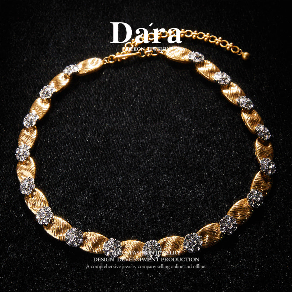 Refined Swarovski Crystal Copper Alloy Necklace KK-91022