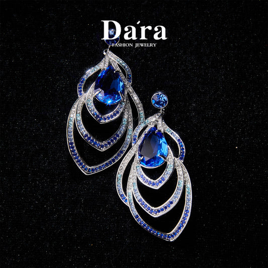 Refined Swarovski Crystal Copper Alloy Earrings KK-JK0010