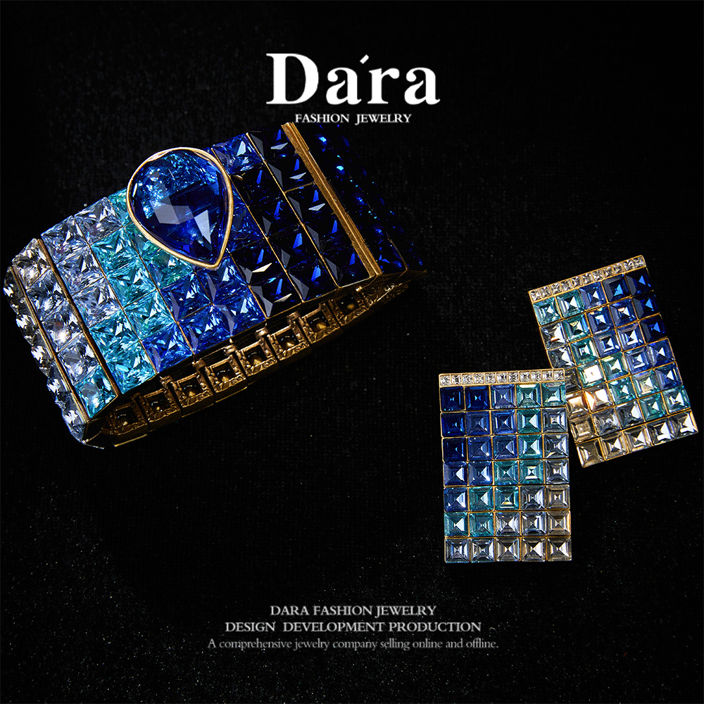 Sparkling Swarovski Crystal Copper Alloy Jewelry Set KK-92077