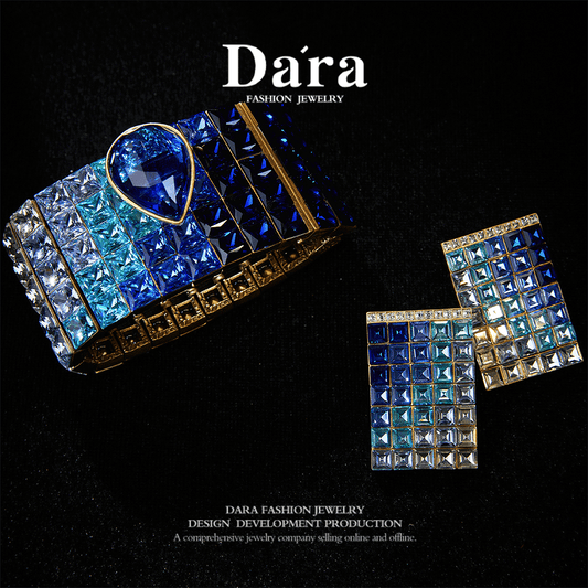 Sparkling Swarovski Crystal Copper Alloy Jewelry Set KK-92077